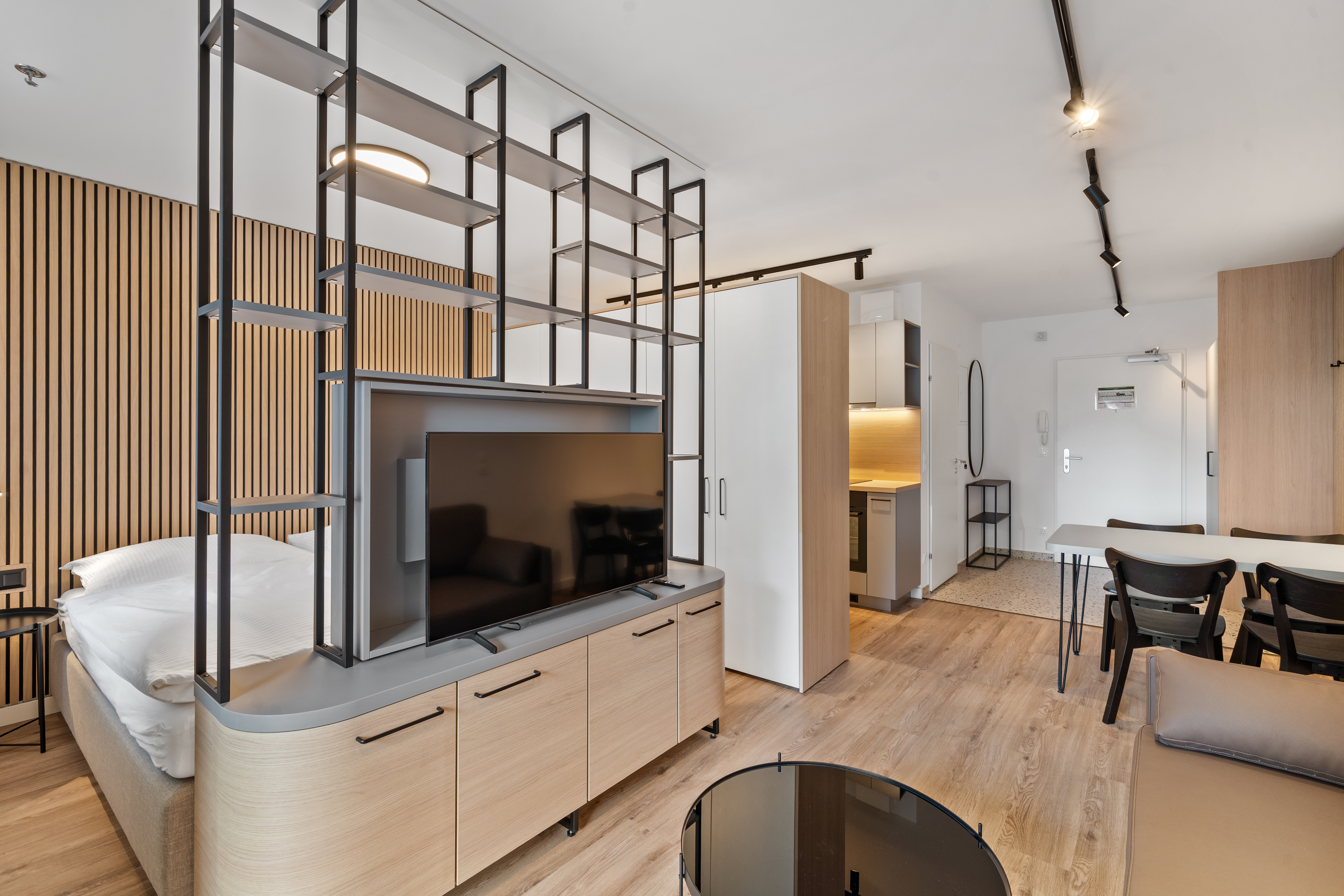 Standard Apartment Leopoldtower Studio Wohnung Innenaufnahme