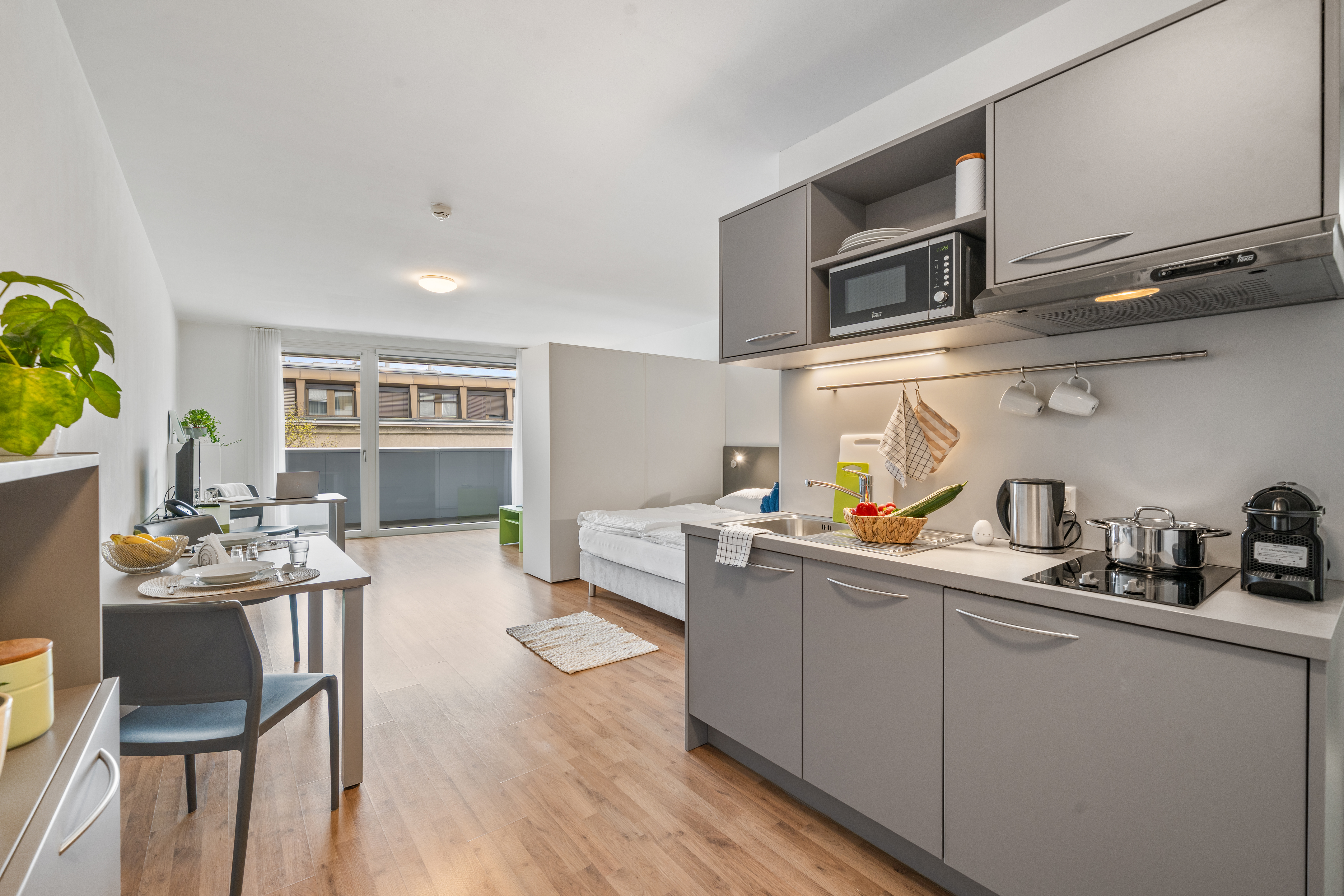 Moderate Apartment MesseNord Medium Wohnung Innenaufnahme