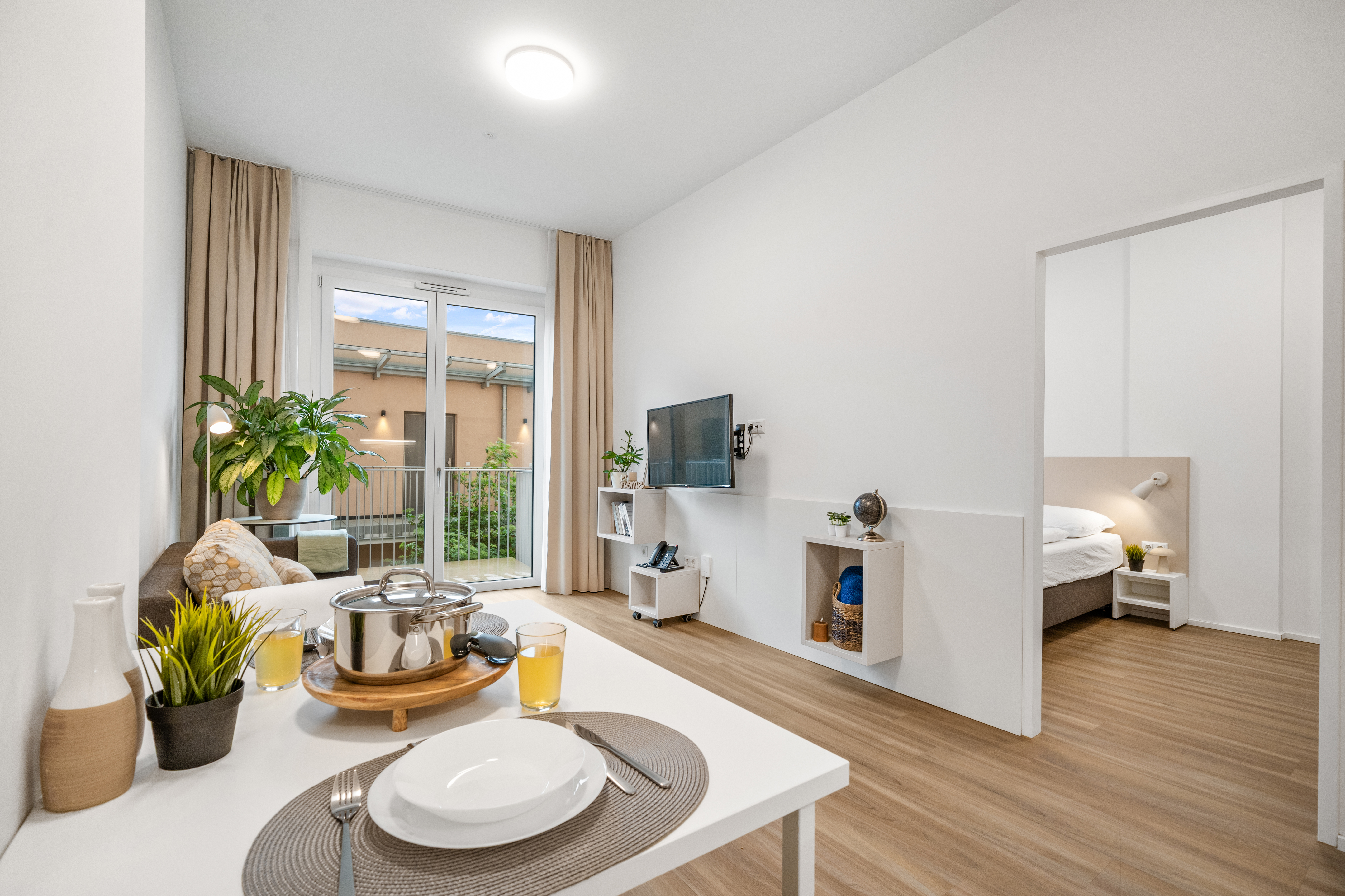Luxury Apartment Q-Tower Luxus Wohnung Innenaufnahme